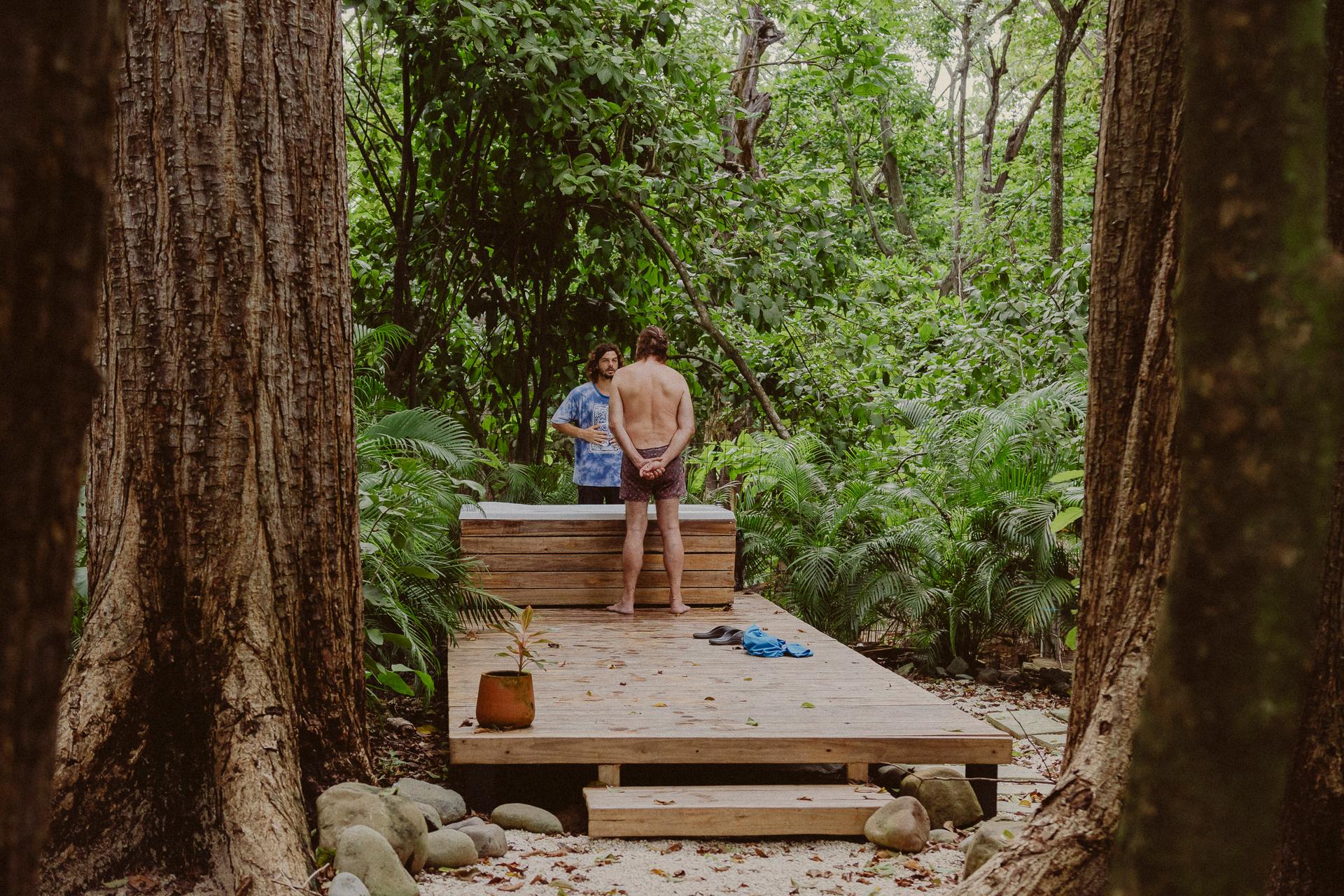 Guided breathwork before the ice bath