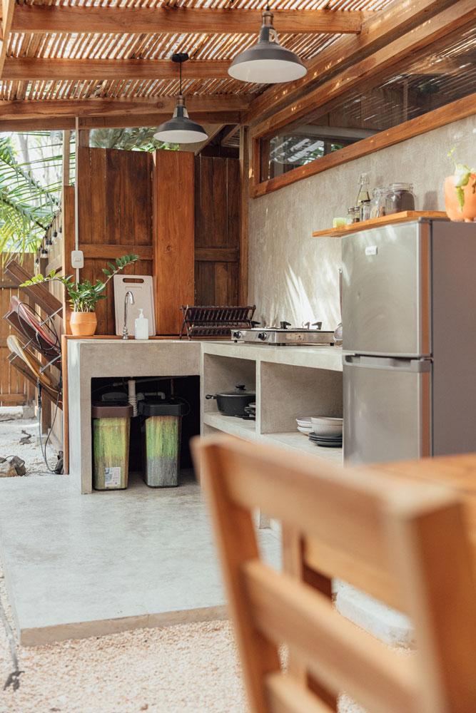 Private House house interior with king-size bed at Zeneidas
